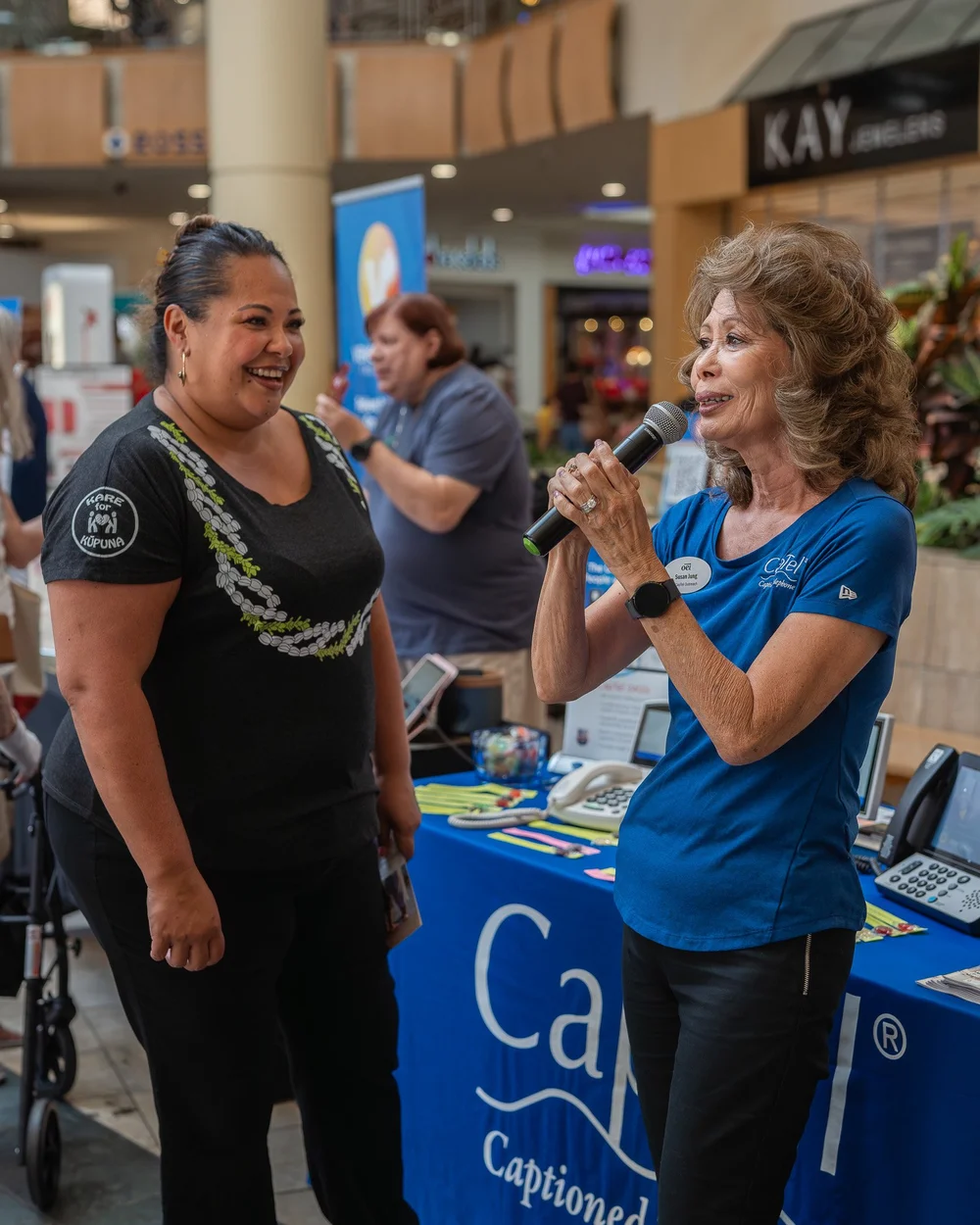 Trina at a Kare for Kūpuna community event in Hawaii